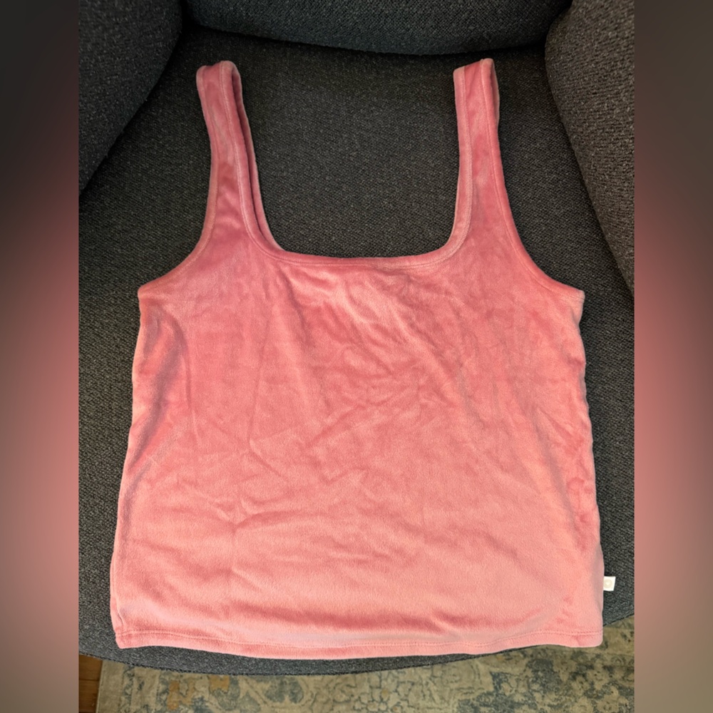 Pink Women's Top, velvet feeling. Size large
